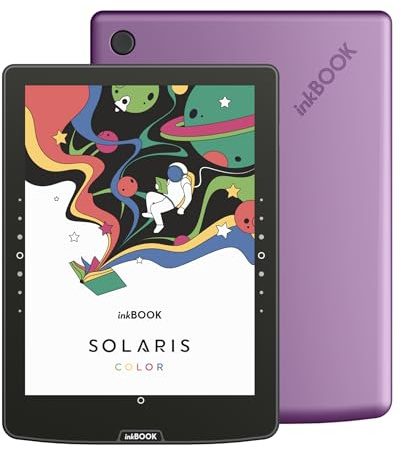 inkBOOK Solaris Color Violet | 6 eBook Reader | beleuchtetes Display |ONLEIHE, Skoobe, Wattpad und mehr Apps | Hörbücher und TTS | werbungsfrei | USB-C, WiFi, Bluetooth |