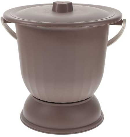 FIXOSHEE Escupidera Desodorante de Plástico Base Alta y Tapa, Recipiente para Orina Portátil, Uso en Habitaciones Infantiles Adultos Color Aleatorio