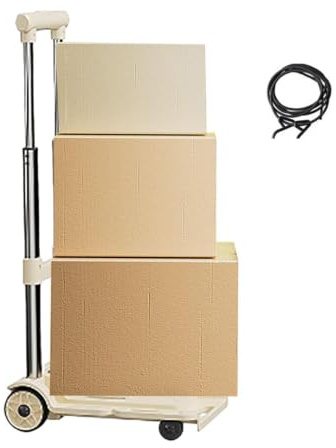 Carretilla de Mano Capacidad 100 Kg Ruedas Portátiles Transportador Rodante