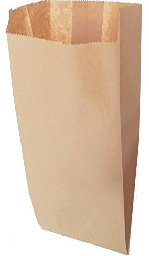 sacchetti di carta marrone formato 19x40 scatola da kg 2 . sacchetto carta avana per alimenti