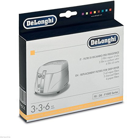 Filter-Set für Fritteuse De Longhi 5525101500 F8 - D8 - F1000 Serie