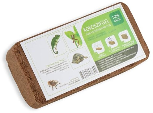 ProFlora® Kokoserde Terrarium Bodengrund gepresst - Biologisch abbaubare, torffreie Erde aus Kokosfasern (2 Stück)