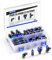 TAILONZ PNEUMATIC 4mm OD Push to Connect Fittings Pneumatic Fittings Kit 10 Spliters+10 Elbows+10 tee+10 Straight (40 pcs)