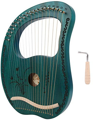 Lyre Harp, 19‑String 19‑Tone Tunable Mahogany Body Lyra Harp Portable Musical Instrument Gift, Harp für Erwachsene Kinder Anfänger