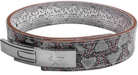 ZXQZ Leder Gewichtheben Gürtel, Powerlifting Belt Back Support, 4 breiter X 10 Mm Dicker Hebel Schnalle Rindsleder Trainingsgürtel (Color : Style1, Size : 80-90cm)