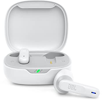 JBL Wave 300 TWS Auricolari True Wireless, Cuffie In-Ear Bluetooth Senza Fili con Microfono Integrato, Impermeabili IPX2, Fino a 26h di Autonomia Combinata, Custodia Ricarica, Bianco