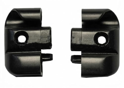 CR-MOESANCO® 20 Terminali per Profilo in Alluminio di Camper e Caravan, Tappi di estremità Laterali e Finestra in Termoplastica Nera Anti-UV, 10 Coppie Destra e Sinistra, Foro 3,7mm