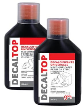 MagazziniGM Decaltop, Decalcificante per 10 Dosi di Decalcificazione, Manutenzione Macchina da Caffè, Naturale Biodegradabile, Tappo dosatore per le 10 Dosi, 500ml (2)