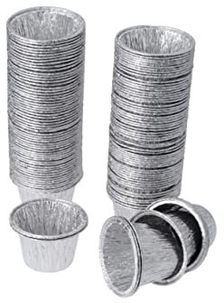 Happyyami 100 Piezas Mini Pastel. Pastel De Papel De Aluminio Latas De Tarta De Huevo Sartenes De Aluminio Moldes Para Pasteles Individuales Tarta Moldes Plantilla Circular Enlatado Portugal