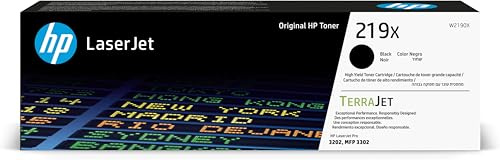 HP Cartucho de Tóner 219X Negro Alto Rendimiento 3200 páginas TerraJet Original