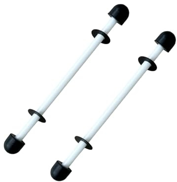JZSMY 2Pcs Ceramic Shaft for Coleman for Lay Z Spa hot tubs Pump Impeller/Rotor E02, 2 Ceramic Shaft with 4 Caps & Spacer for #P4071, 58113 Hot Tub Pump Rotor Impeller