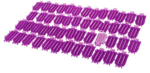 50x Wave Perm Rod Corn Hair Hairdressing Clip Lockenwickler - Wiederverwendbar aus Kunststoff - Friseursalon oder Heimwerker - Einfaches Rollen und Trocknen - 50 Stück - Kleine Größe für alle