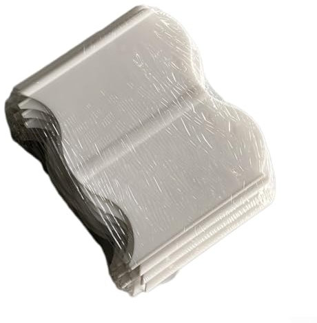 Kunststoff-Gartenzaun, Spleiß-Design, S-förmiger Zaun, wetterbeständiges Material, einfaches Spleißen (weiß, 20 Stück)