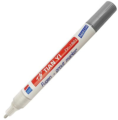 WYLZLKX Grout Pen Tile Grout Paint Marker,Waterproof Tile Grout Colorant and Sealer Pen for Cleaner Looking Floor with a-Tip-grey