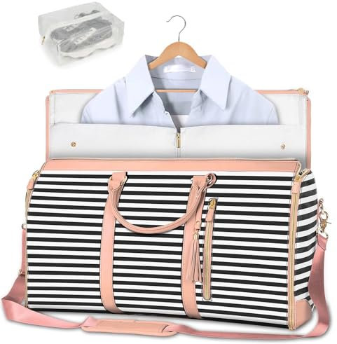 Leder-Anzugtasche Für Reisen, Faltbar, Anzugtasche Herren Reisetasche Damen Carry On Handgepäck Tasche Duffle Bag Für Jacken, Schuhe, Wochenendtasche, Organizer B