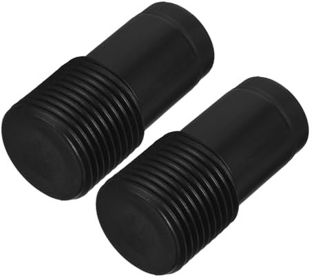 Vaguelly 2pcs Plastic Threaded End Broom Handle Adapter Mop Pole Connector for Telescopic Rod Repair Thread Clean Adapter Toilet Brush Head