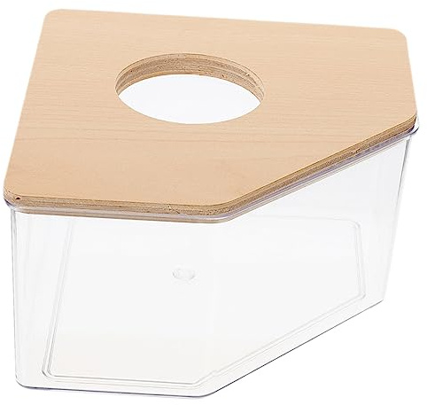 CORHAD Akryl Hamster Sandbad Box Transparent Hamster Badrum För Små Husdjur Hamstrar och Chinchillor Hållbar och Sandbadlåda för och
