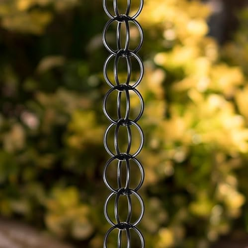 errtsdb Chaîne de Pluie pour gouttière, 1.5m Chaine de Pluie, Pluie pour Décoration Jardin, Carillon éolien rétro, remplace gouttière, pour Les Cours extérieures, Styl