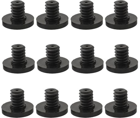 Lawnoval 12 schwarze PETG-Ersatzschrauben, wetterfeste Schrauben für Lagerschuppen, einfache Installation mit 3/8-Zoll-Sechskantschraubendreher