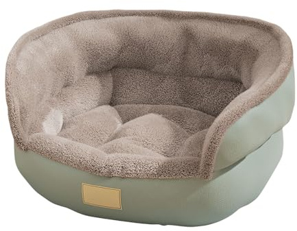 2026 Caldo letto invernale per gatti di piccola taglia sotto i 4,5 kg, accogliente letto per gatti con fondo in morbido pile, lavabile, ideale per cani di piccola taglia, offre un comodo posto letto