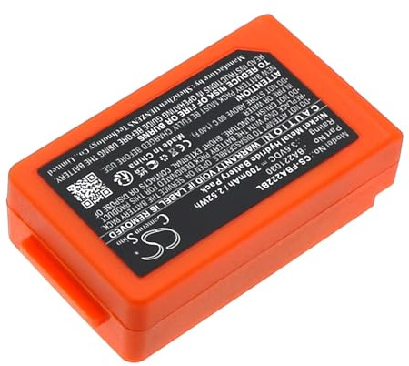 TECHTEK Battery 700mAh compatible with [HBC] Patrol S, Radiomatic RV replaces BA221030