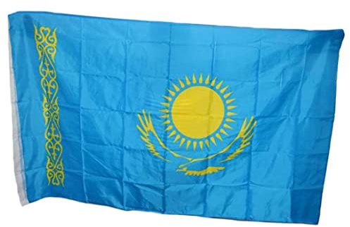 Drapeau du Kazakhstan drapeaux nationaux vifs bannières nationales du Kazakhstan à Double couture 3x5 pieds
