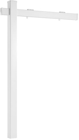 VEVOR Fastighetsmäklare Pvc Skylt Höjd 1845 mm, Försäljningsskylt Storlek 609,6 x 914,4 mm/914,4 x 914,4 mm Utomhus, Skyltar Ingår ej, Vit