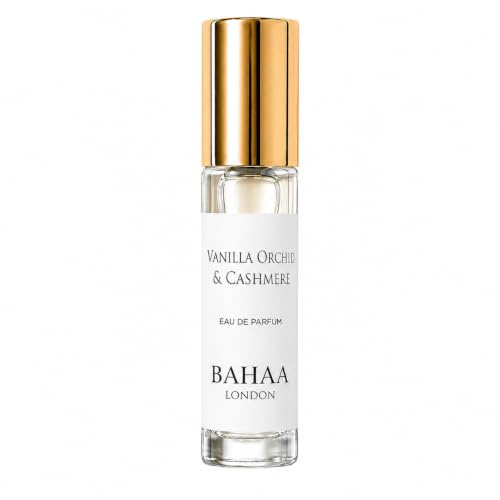BAHAA London Vanilla Orchid & Cashmere Eau de Parfum 10ml | Amber, Vanilla & Woody Perfume | Long-Lasting Unisex Fragrance