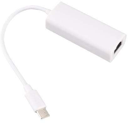 USB-C auf RJ45 Adapter Ethernet Netzwerkadapter 100 Mbps Kompatibel mit USB-C Laptops LAN Port für Pro/Air Laptop 2 in 1 Stecker für 11 10 8 7 Mac OS