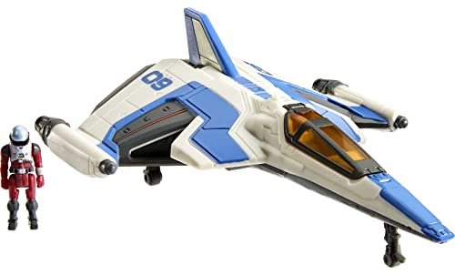 Mattel Disney Pixar Lightyear Hyperspeed Series Mini Figura d'Azione e Set di Veicolo Giocattolo, Buzz Lightyear & XL-09 Nave Spaziale, Veicolo da 15,2 cm