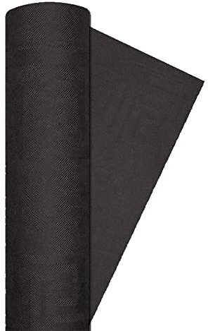 Mantel de rollo de papel de damasco (120cm x 7m), negro