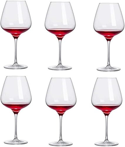 Erik Xian Bicchieri da Vino di Grande capacità Bicchieri da Vino a Stelo Lungo soffiati a Mano Bicchieri da Vino in Cristallo Premium per l'anniversario di Matrimonio con degustazione di Vini