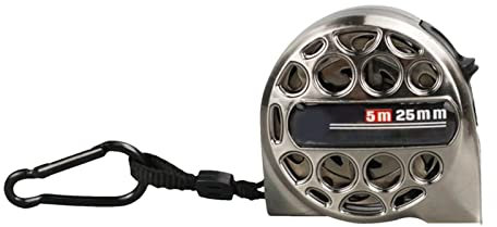 Metro a nastro telescopico in acciaio inox con protezione anticorrosione, nastro impermeabile, resistente alla corrosione,Righello metrico retrattile,Varie taglie,Alta qualità