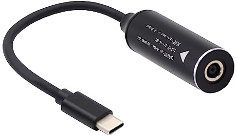 xiwai USB-C auf DC-Buchse, 4,5 x 3,0 mm, Eingang, Netzkabel, Ladekabel, für Laptop, Handy, PD9 V, 15 V, 20 V