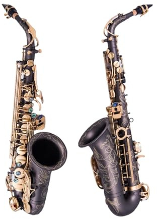 saxophon Altsaxophon, Musikinstrumente, Schwarzgold, Altsaxophon, Anfänger, Professionelle Leistung Und Koffer