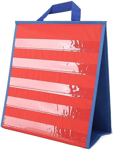 MOUMOUTEN Transparente Tischlehrtafel, Faltbare, Selbststehende, Doppelseitige Mathetafel Mit Oxford-Stoffmaterial Für Kindergarten, Klassenzimmer, Seitlicher Tischständer