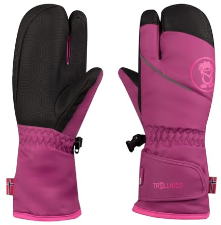 Trollkids Kids Troll 3 Finger Glove 45, Bright Berry