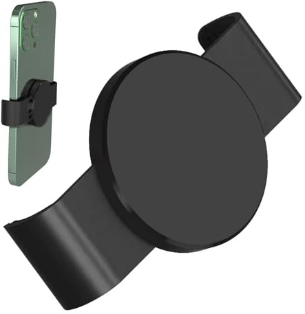 Pince de téléphone pour support magnétique de voiture | Pince aimantée réglable pour téléphone portable – Support de téléphone magnétique à aimants puissants pour voiture compatible avec les