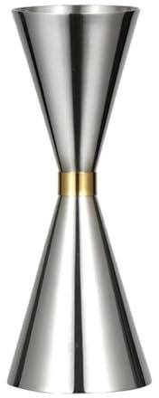 CHFYIJYHM Misurazioni all'Interno del Doppio Jigger da Cocktail, misuratore di Alcol in Acciaio Inossidabile OZ/ML Barra di misurazione Jigger Shot Bar Jigger, for Forniture Bar Barista(30-45ml)
