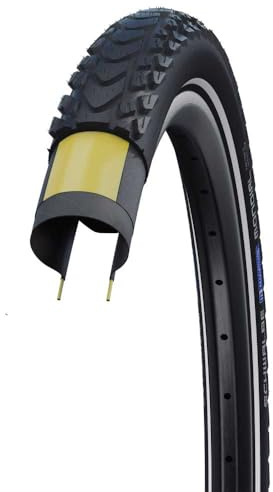 Schwalbe Fahrradreifen Marathon Mondial – Reise Reifen mit Double Defense Pannenschutz – Tourenreifen für E-Bike, Trekking-Fahrrad & Citybike – 26, 27.5 & 28 Zoll