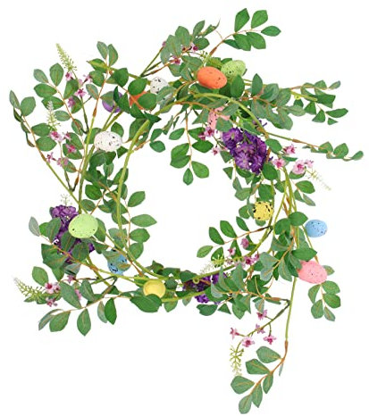 Zerodeko Realistische Ostern Kranz Rebe Kranz Ostern Frühling Saisonale Hängen