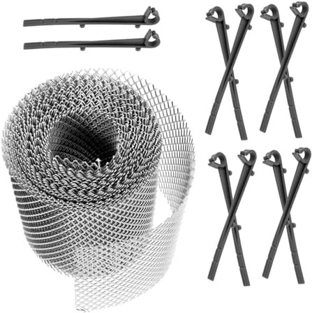 Hemobllo Abfluss-fee 1 Satz Rinnenfilter Dachrinnenschutznetz Sieb Wein-clips Regenkette Im Freien Gartenabdeckung Gartenzubehör Abflussstopfen Dachrinne Aus Metall Regenrinnenschutz Plastik Silver