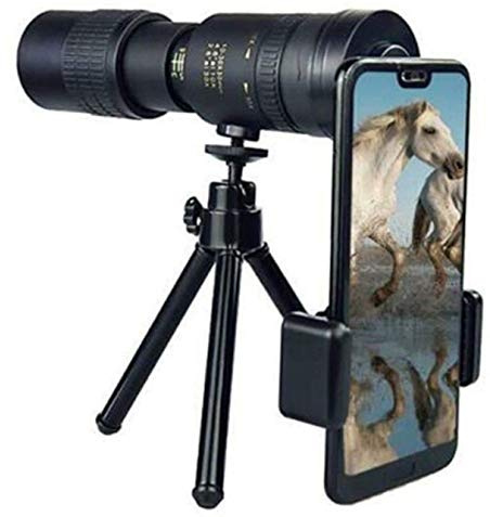 Télescope monoculaire d'observation 4K 10-300X40mm Téléobjectif Zoom Télescope monoculaire pour la Plage Voyage Chasse Observation des Oiseaux Paysage Animalier
