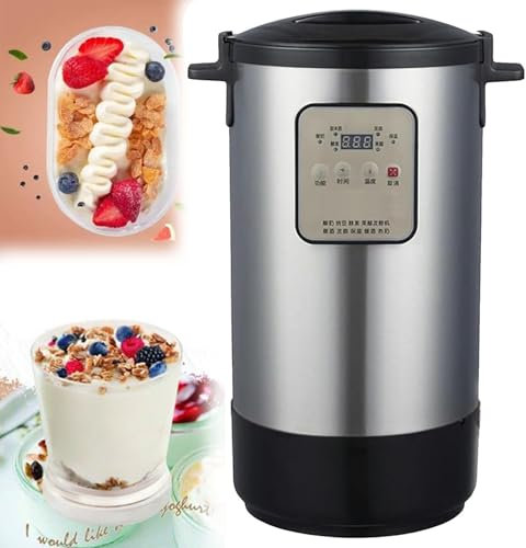 Yaourtière commerciale, machine à yaourt automatique 12l, température et temps réglables, machine à fermentation en acier inoxydable pour yaourt,18L