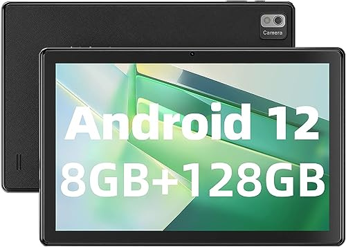 SGIN Tablet 10.1 Inch Android 12 Tablet PC 8GB RAM 128GB Storage, 800x1280 IPS Display, Octa-core Processor, WiFi, Bluetooth, Type-C, 6000mAh Battery
