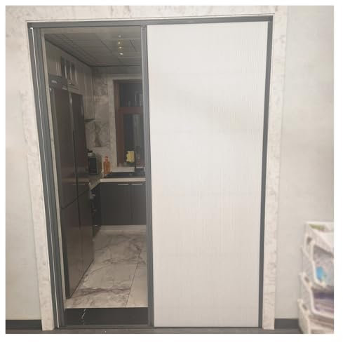 QHZYMX Schiebetür Falttür Falttüren Innentüren 80x215 80x220 90x210 Falttür, Ziehharmonikatüren Innen Mit Aluminiumrahmen Und Schloss, Waben-Schiebetür Zur Verdunkelung(90x210cm/35.4x82.6in)