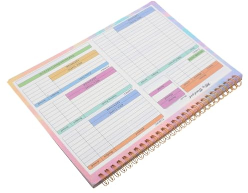 GARIOUANS B5 Ausgabenjournal Und Finanzplaner Mit Wochenübersicht Einnahmen Ausgaben Buch Für Haushaltsbudgetierung Bargeldmanagement to Do Planung Tragbares Rechnungsbuch Für Homeoffice