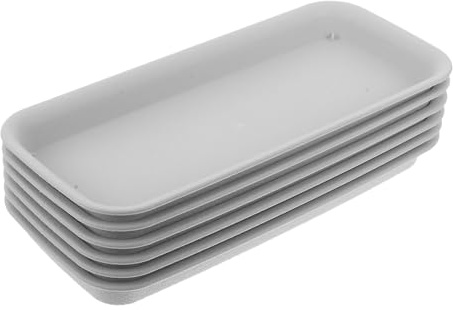 EPIGEIST 6 Piezas Bandejas para Macetas Base Beige Bandejas Resistentes de PP para Plantas Reutilizables y Prácticas Aptas para Interior y Exterior