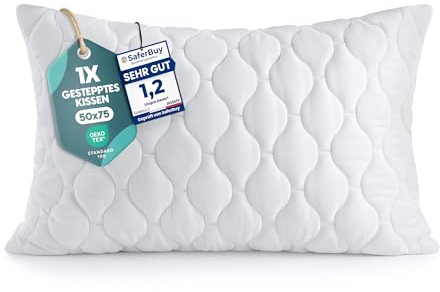Utopia Bedding Quiltade Prydnadskuddar 50x75 cm, 1 Pack, Vita