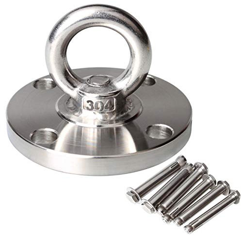 TSSS Deckenhaken Schwerlast Hängematte Haken 500 kg Tragfähigkeit 304 Edelstahl Befestigungshaken Hängesessel Boxsack Halterung mit Ankerbolzen